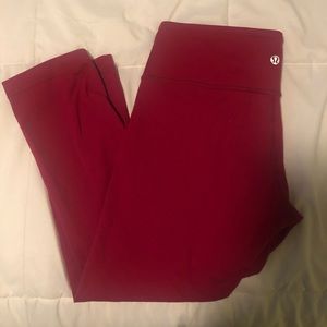 Lululemon Red Reversible Leggings